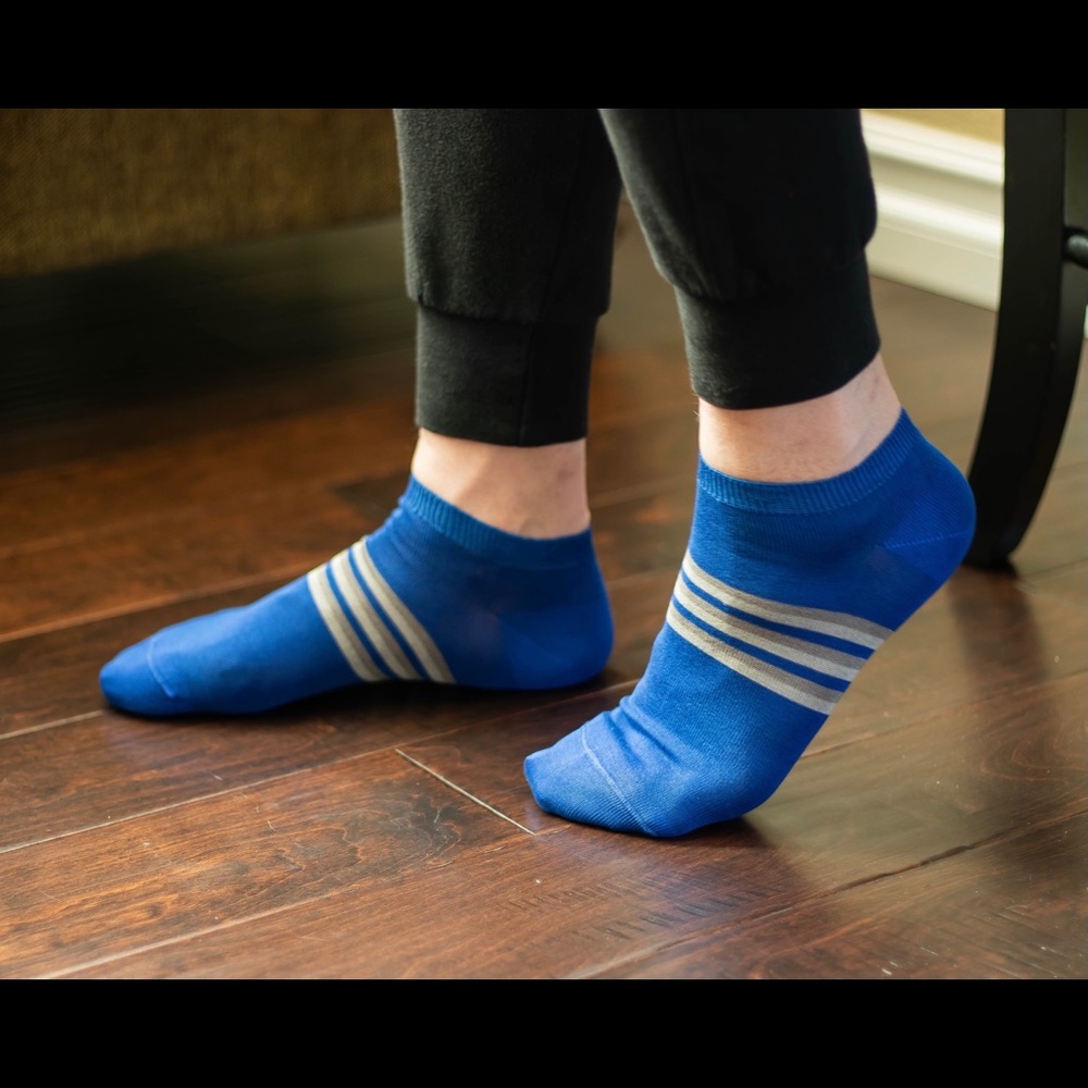 Men’s Striped Low-Cut Socks